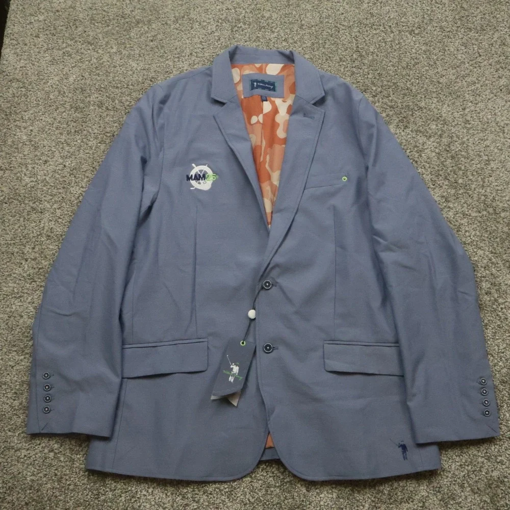 William Murray Golf Blazer Jacket L Performance MAM 25th Anniversary Blue Camo